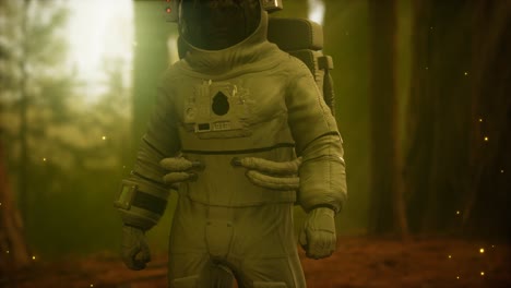 Astronauta-Solitario-En-El-Bosque-Oscuro